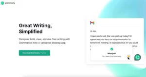 Grammarly writing assistant tool