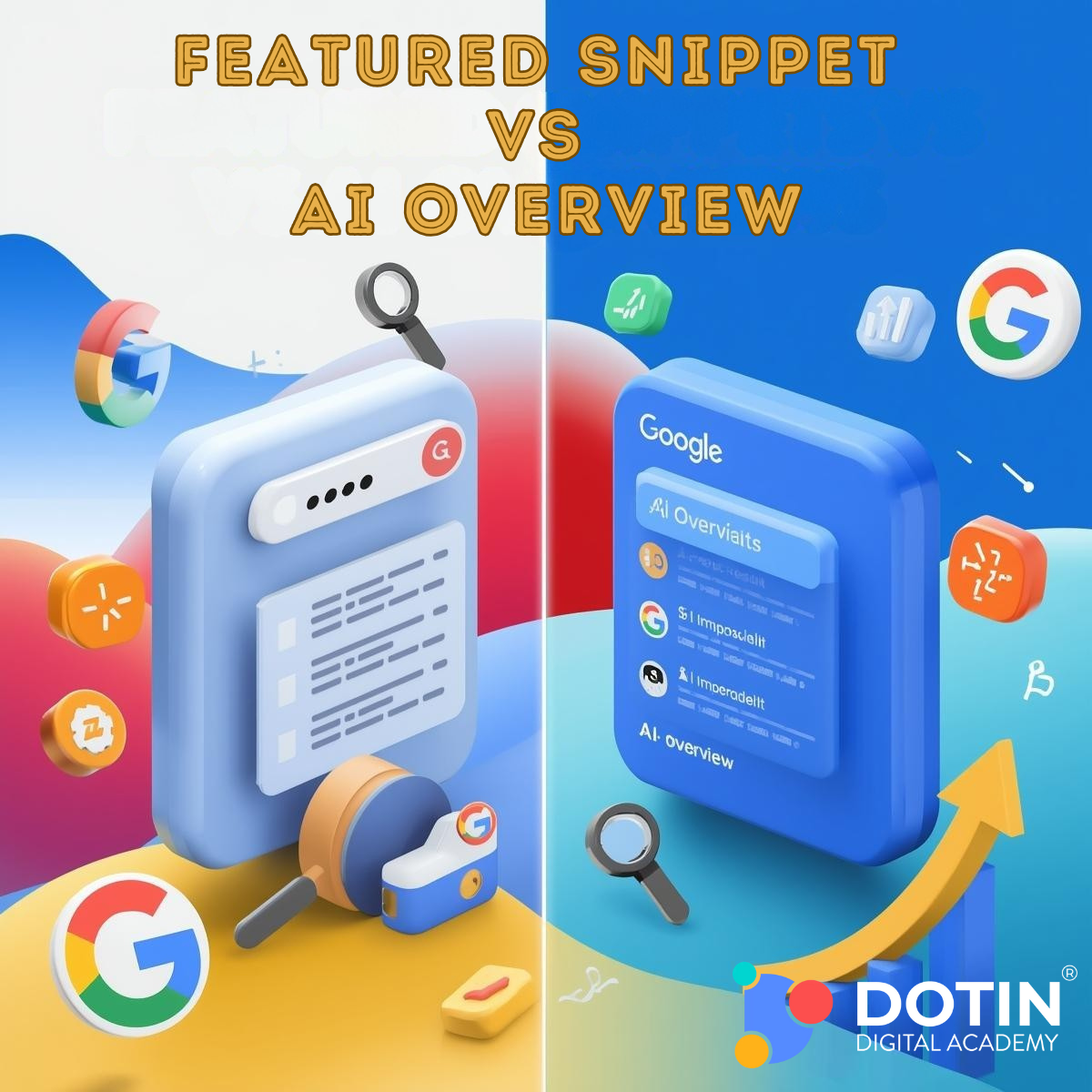 Featured Snippets vs AI Overviews Google blog banner