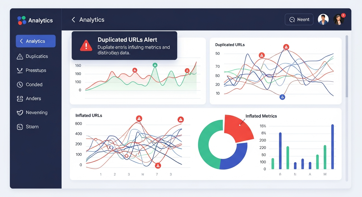 Analytics & Measurement Problems cause Duplicate content