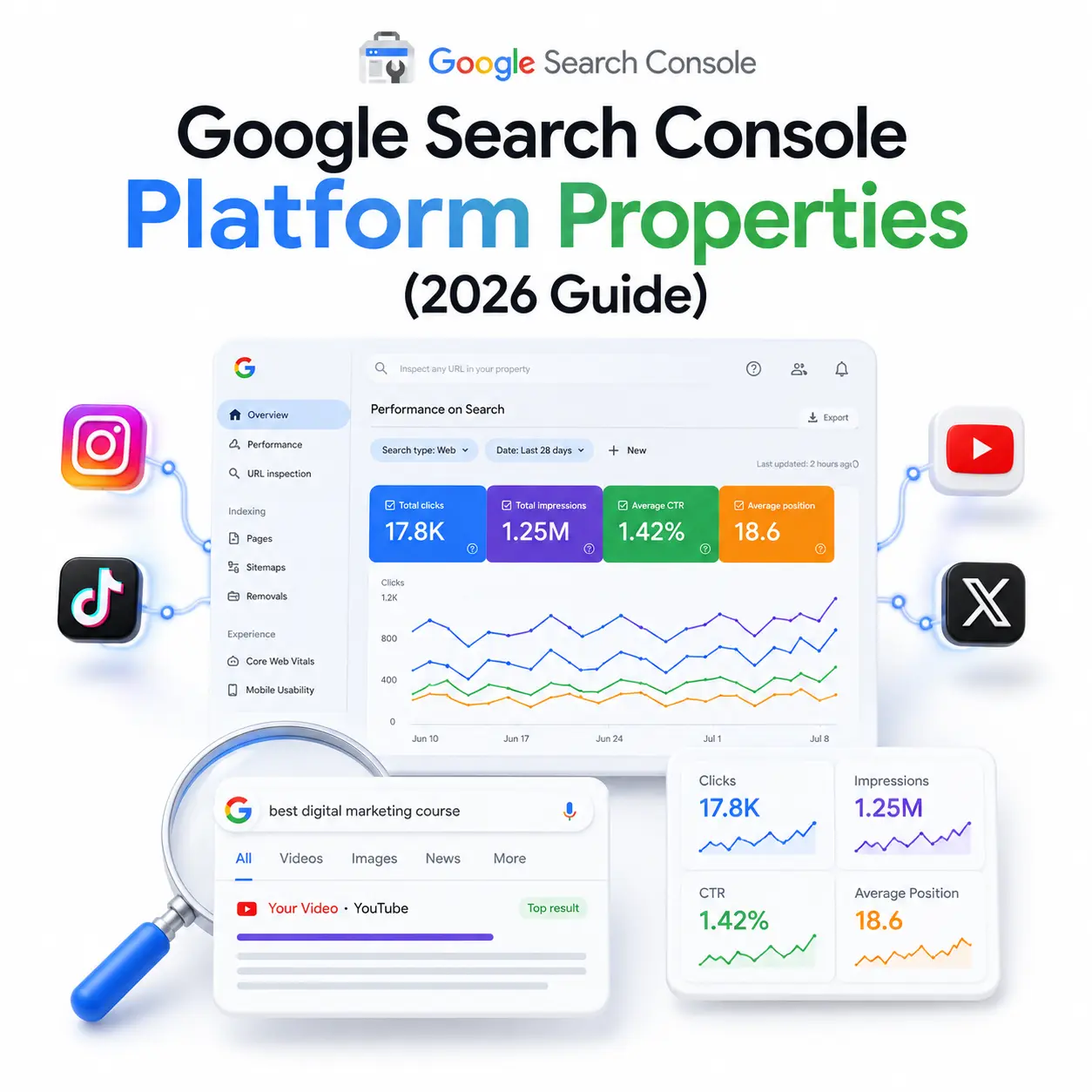 Google Search Console Platform Properties: How to Track Social and Video Content Performance in Search