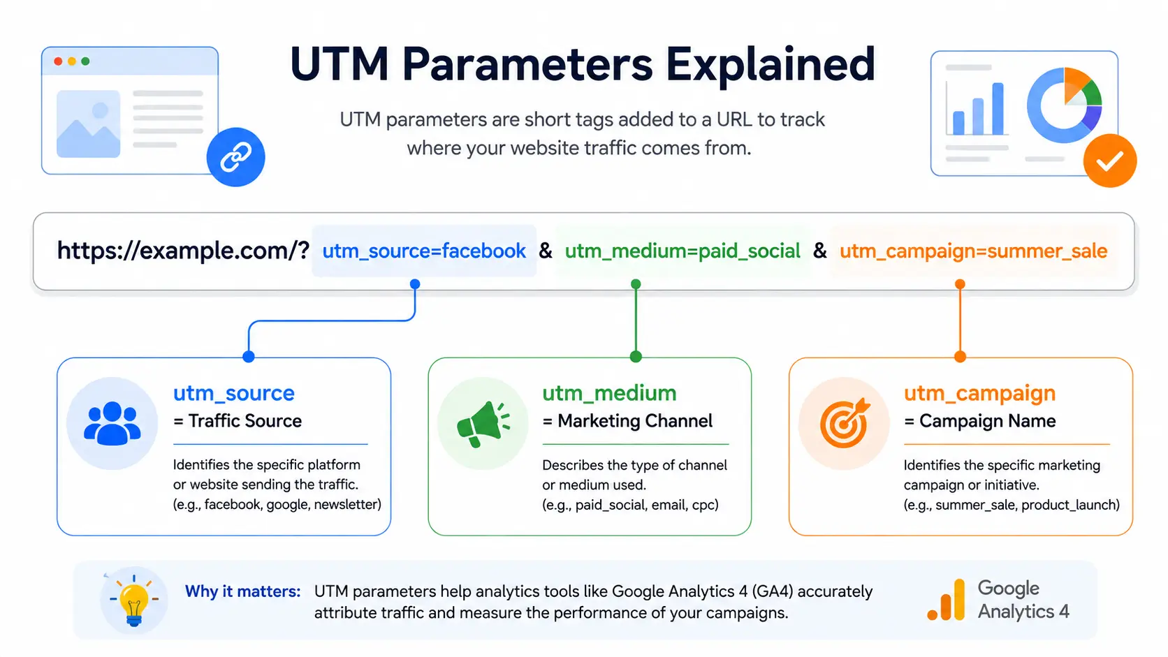UTM parameters url breakdown