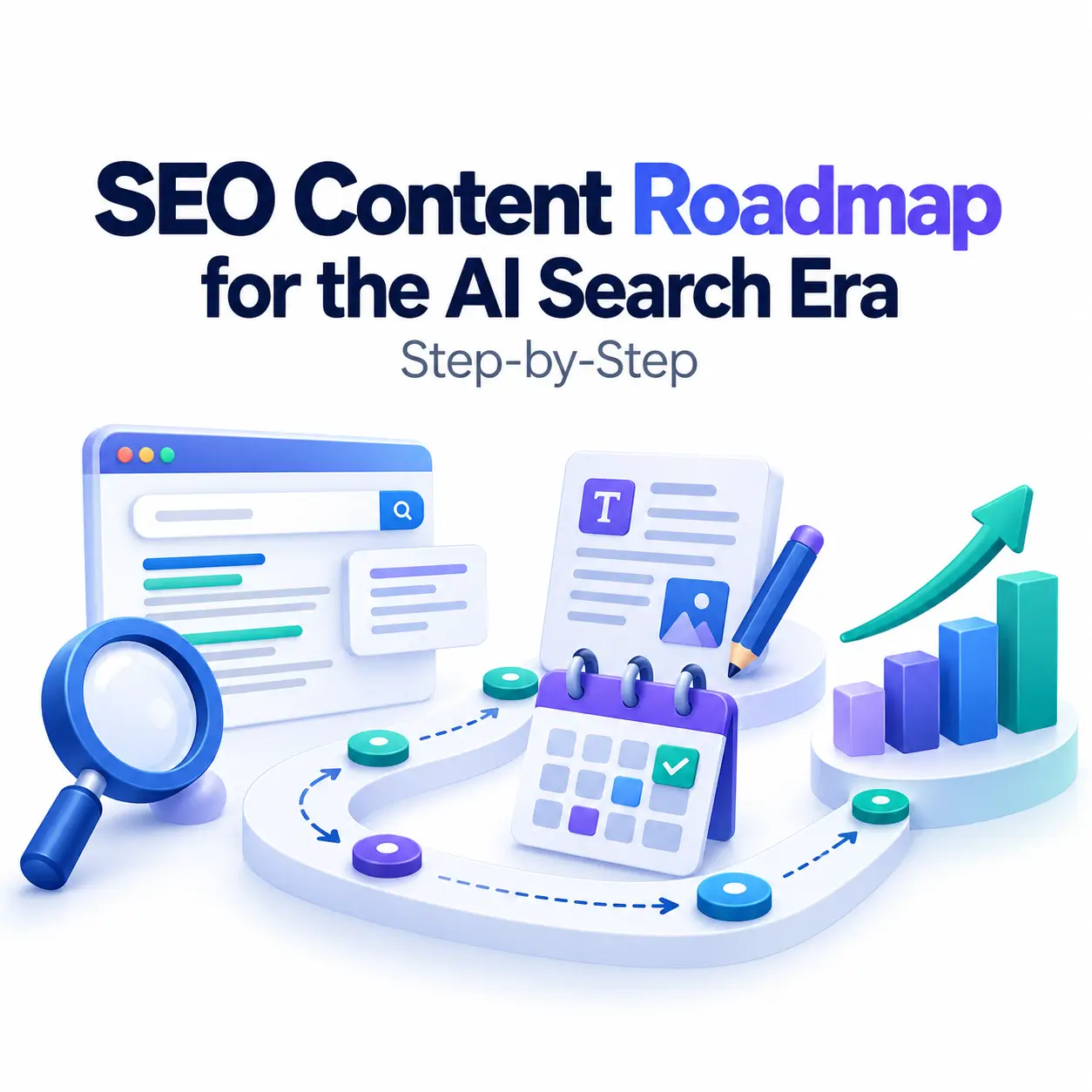 SEO Content Roadmap Illustration